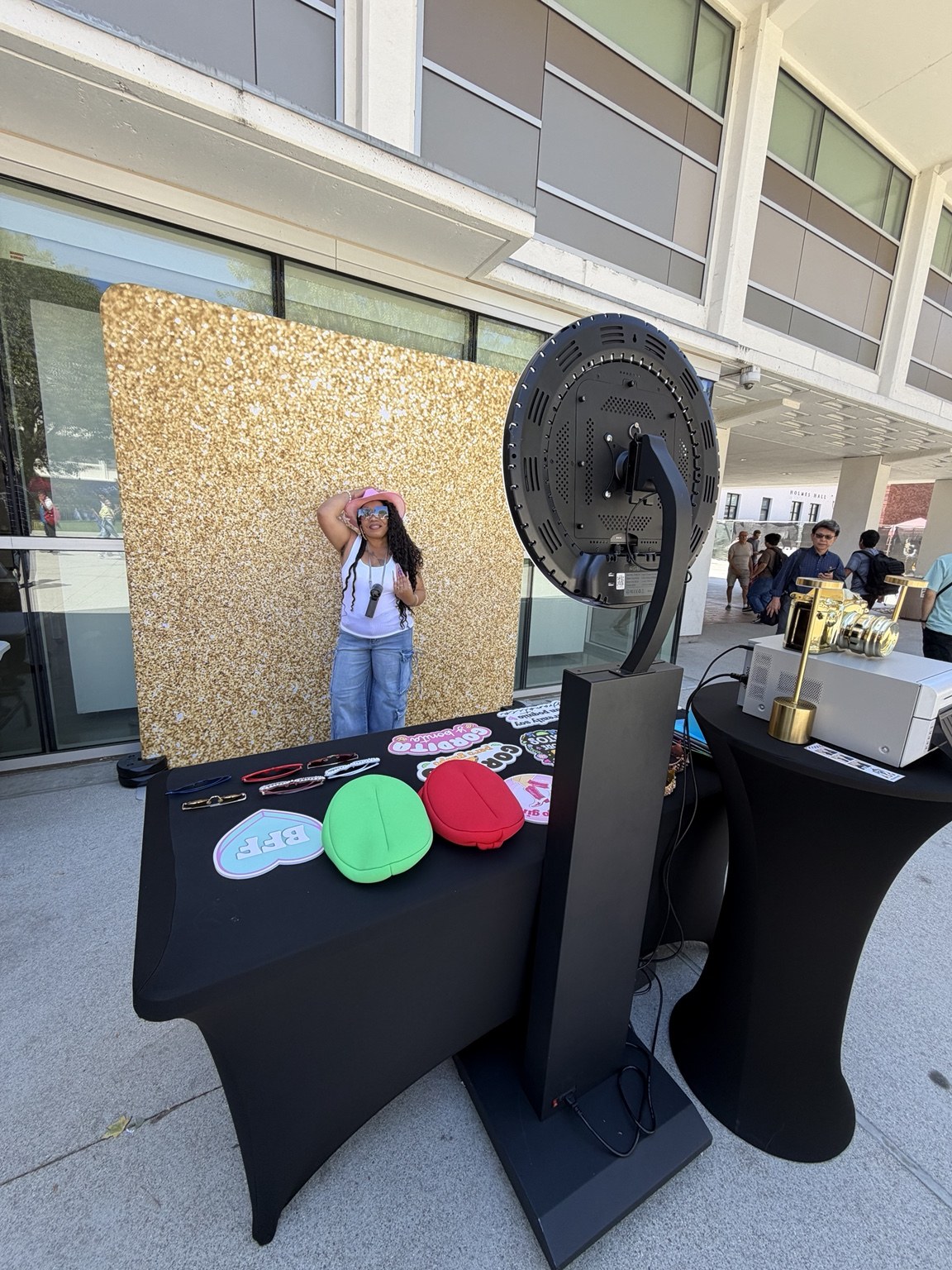 ASG Welcome Week Classic Photo Booth setup at Los Angeles City College