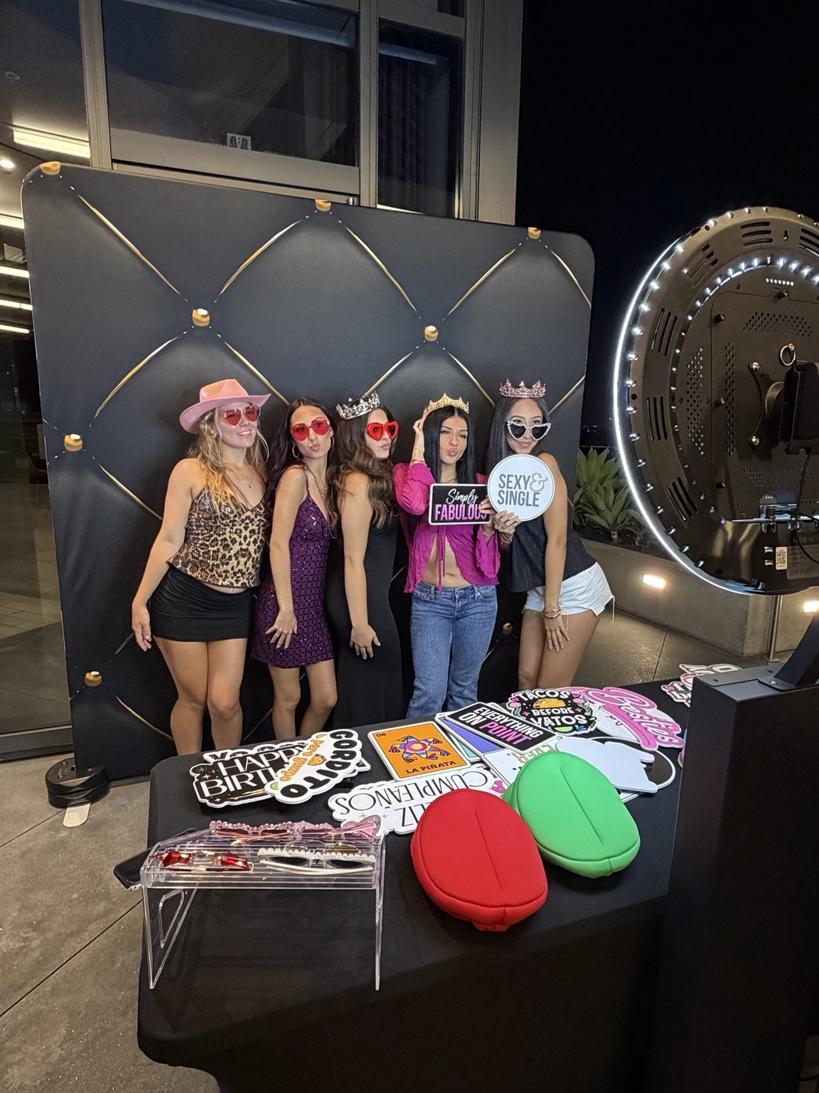 Guests enjoying Hanna's photo booth