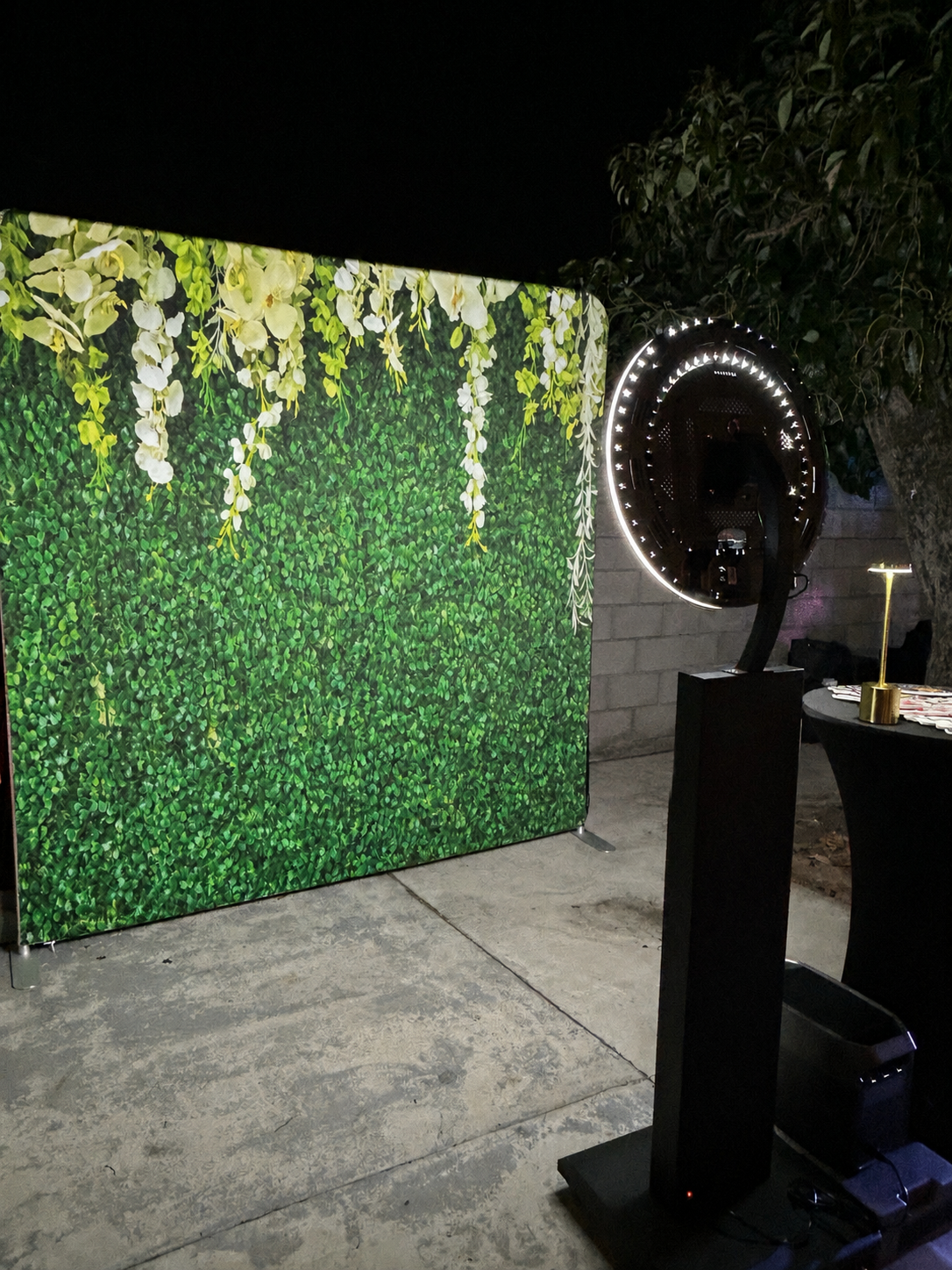 Maria Belen's 40th birthday digital booth setup by Studio RDRGZ LA