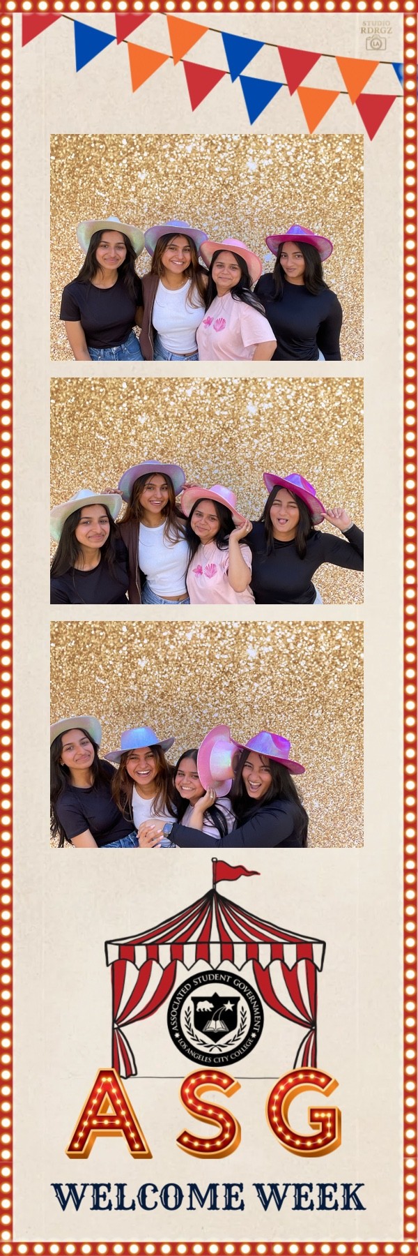 ASG Welcome Week custom photo booth strip design