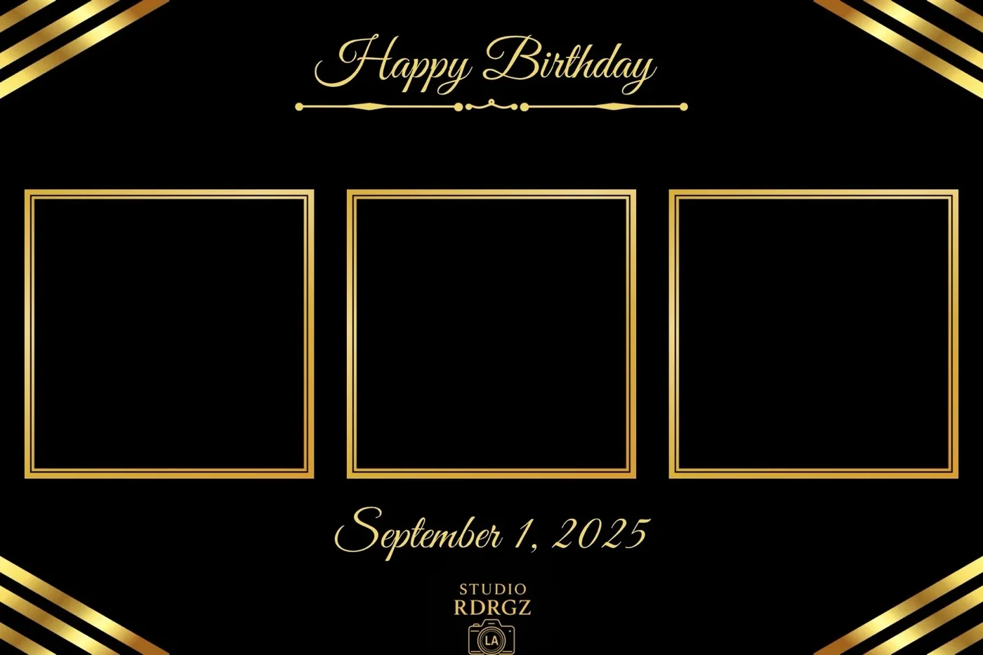 Black & Gold Birthday