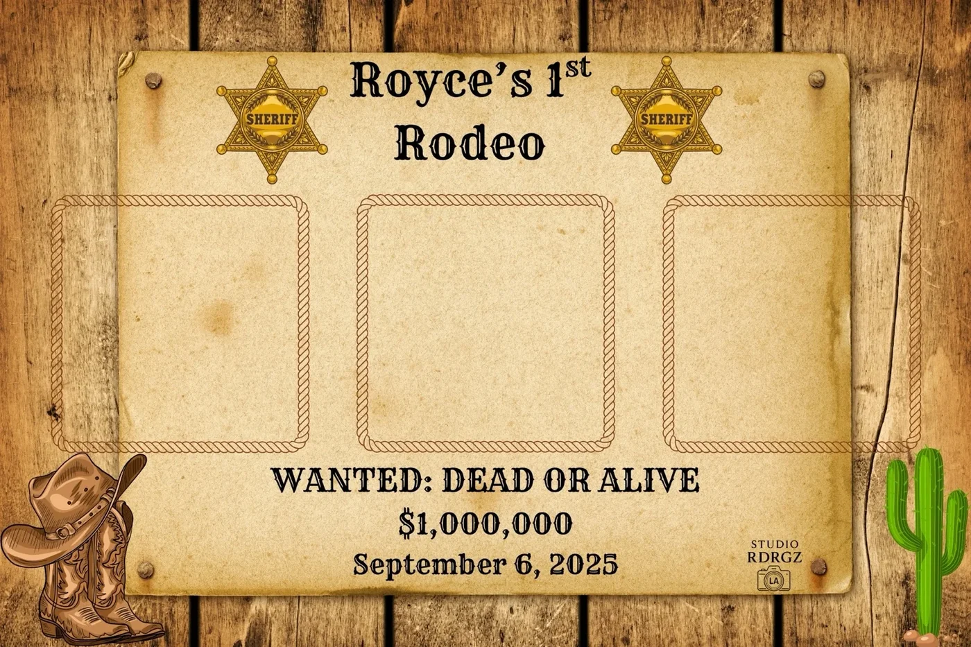 Cowboy “Wanted” — Royce’s 1st Rodeo